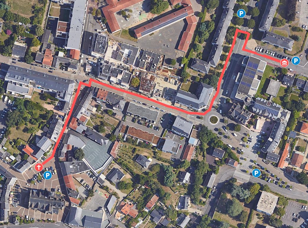 Carte des stationnements à proximité